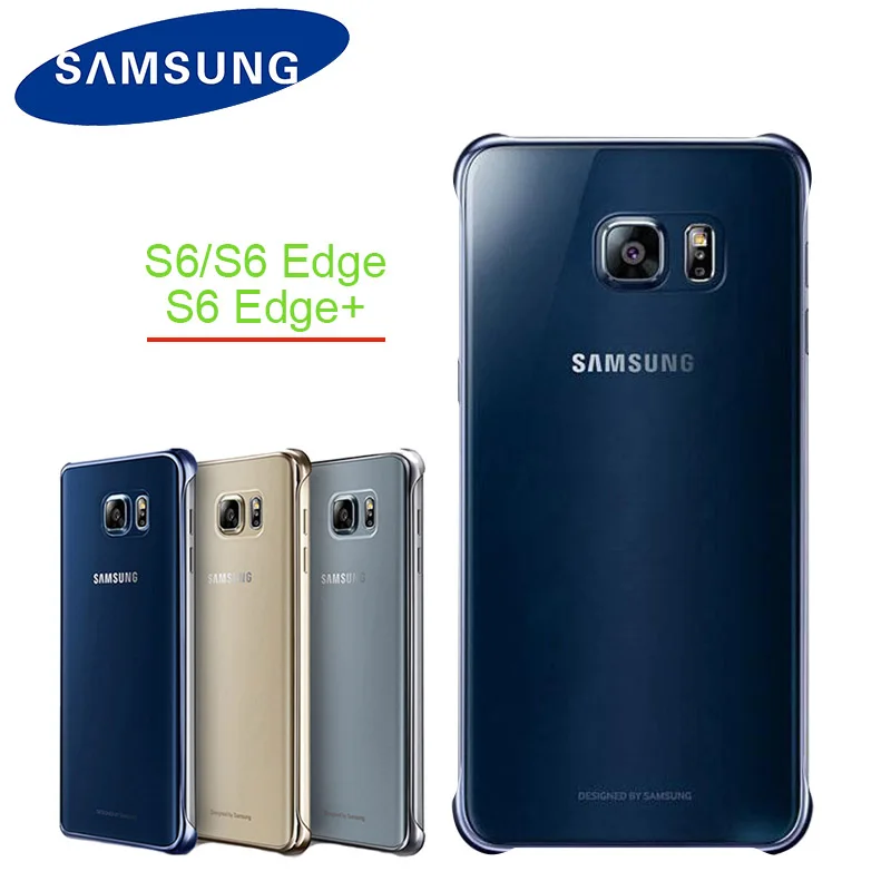 Оригинальный samsung Прозрачный чехол для Galaxy S6 G920 край G925 Edge Plus G928 прозрачное