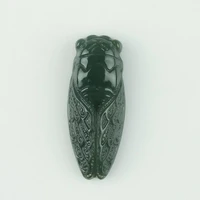 kyszdl natural chinese hetian stone and hand carved cicada pendant fashion women necklace pendant jewelry gifts free rope