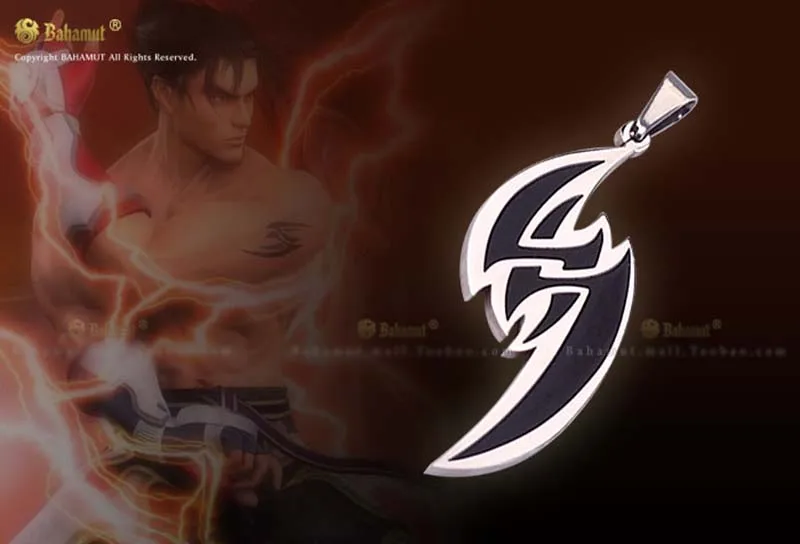 Колье KOF The King of Fighters Tekken Jin Kazama ожерелье из титановой стали с цепочкой подарок для