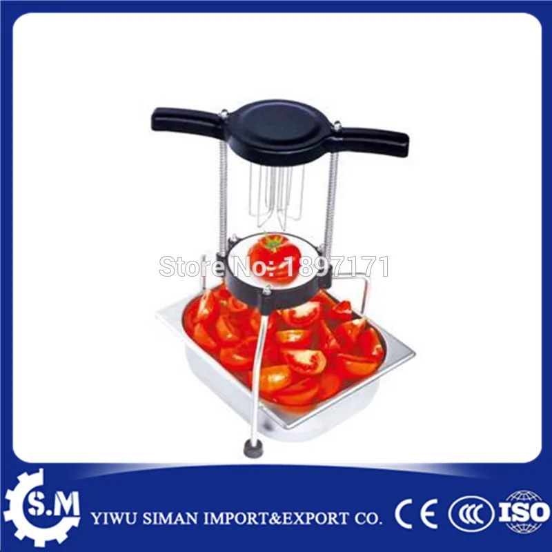 

Manual tomato vegetable divider machine cutting apple orange tomato very fast vegetable cutter