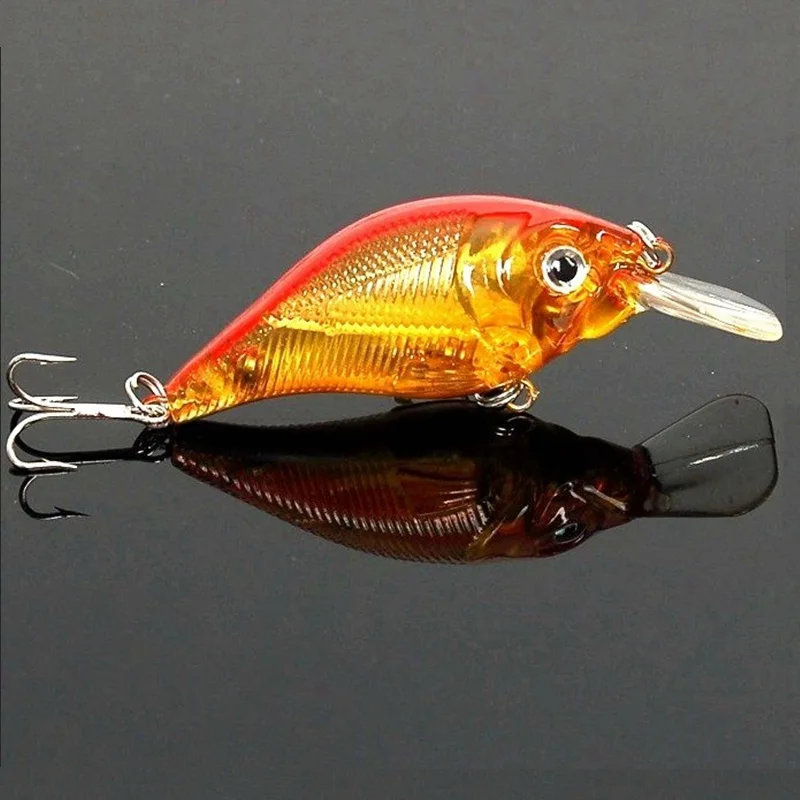 

1PCS 2016 New Crank Bait Fishing Lure Wobblers Pesca Isca Artificial Carp Fishing Tackle Crankbaits 3D eyes ABS Plastic 77mm 10g