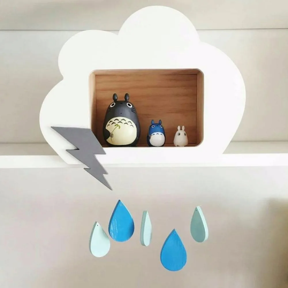 Облака украшения для KidsRoom милый обычай деревянный дом облако капель предметы