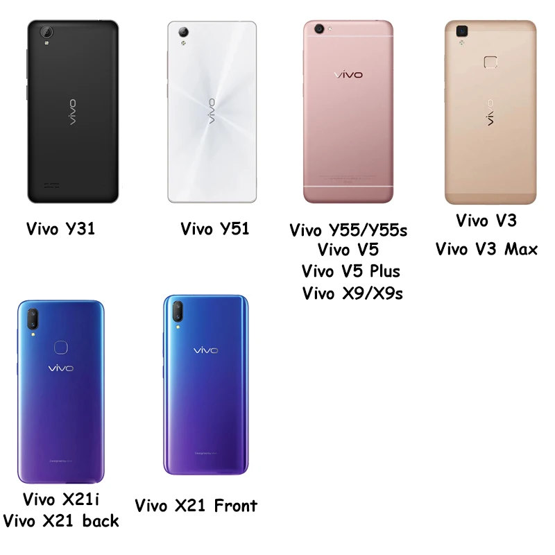 Чехол для телефона Vivo Y30 Y50 Y31 Y51 Y55 Y55s Y89 Y91c V3 Max V5 Plus iQOO V15 Pro Y51s X21|Бамперы| |