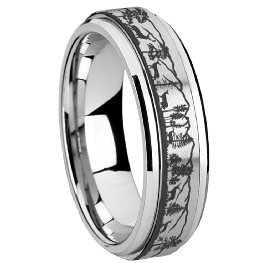 Кольцо с рождественской тематикой унисекс креативное вращающееся кольцо