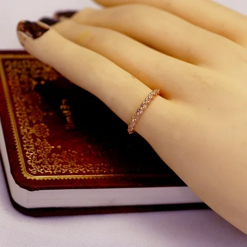 Бесплатная доставка ITALINA Горячая продажа круглое женское плетеное кольцо модные