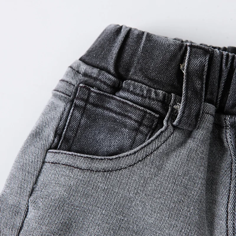 Детские джинсы для мальчиков джинсовые штаны корейские в стиле пэчворк