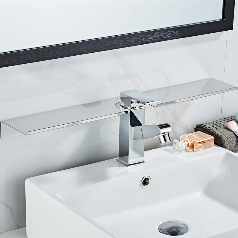 Новинка 2019 черная полка из нержавеющей стали для ванной комнаты туалетный столик