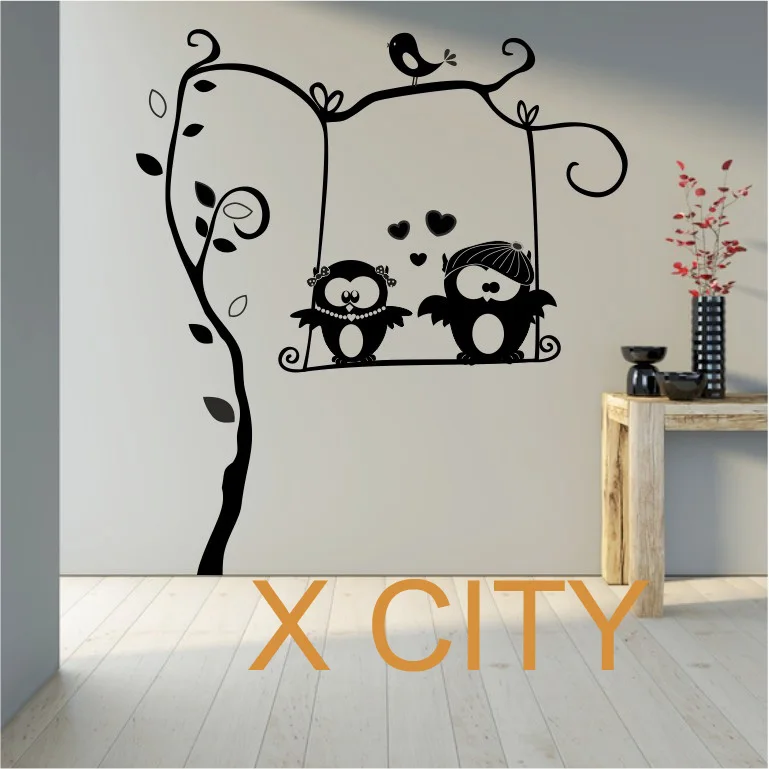 

Owl on Branch Childrens Decor Kids Vinyl Sticker Wall Decal Nursery Baby Room Bedroom Murals Playroom