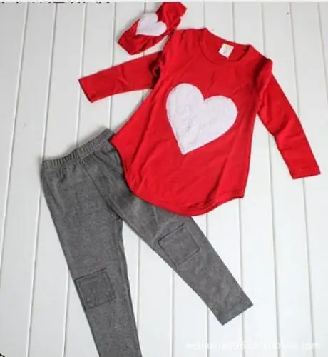 Прекрасная принцесса 3 шт. 1 повязка на голову + футболка штаны Комплект детской