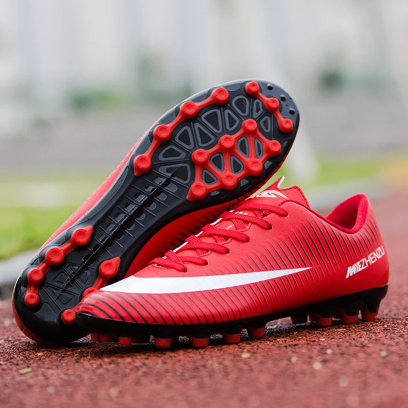 Оригинальные мужские футбольные бутсы тренировочные длинные шипы для детей Phantom
