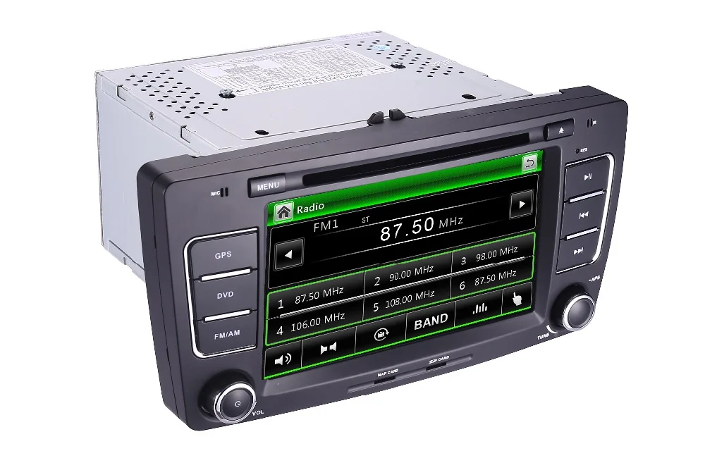 Автомобильный DVD-видеоплеер 2 Din 7 дюймов для SKODA Octavia 2009-2013 CANBUS 3G GPS-навигация Bluetooth