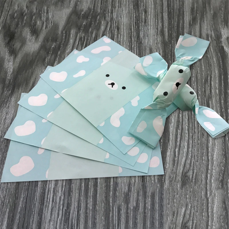 50 шт./компл. 12 5*9 см милый мультяшный нуга упаковка бумажный пакет для конфет
