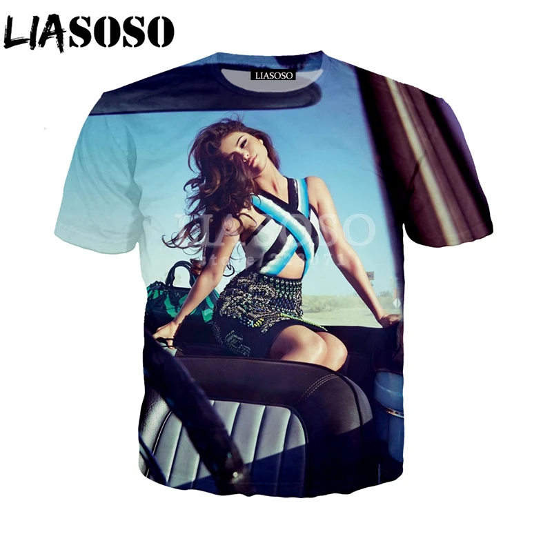 LIASOSO новая модная мужская и женская футболка с коротким рукавом 3D принт актер