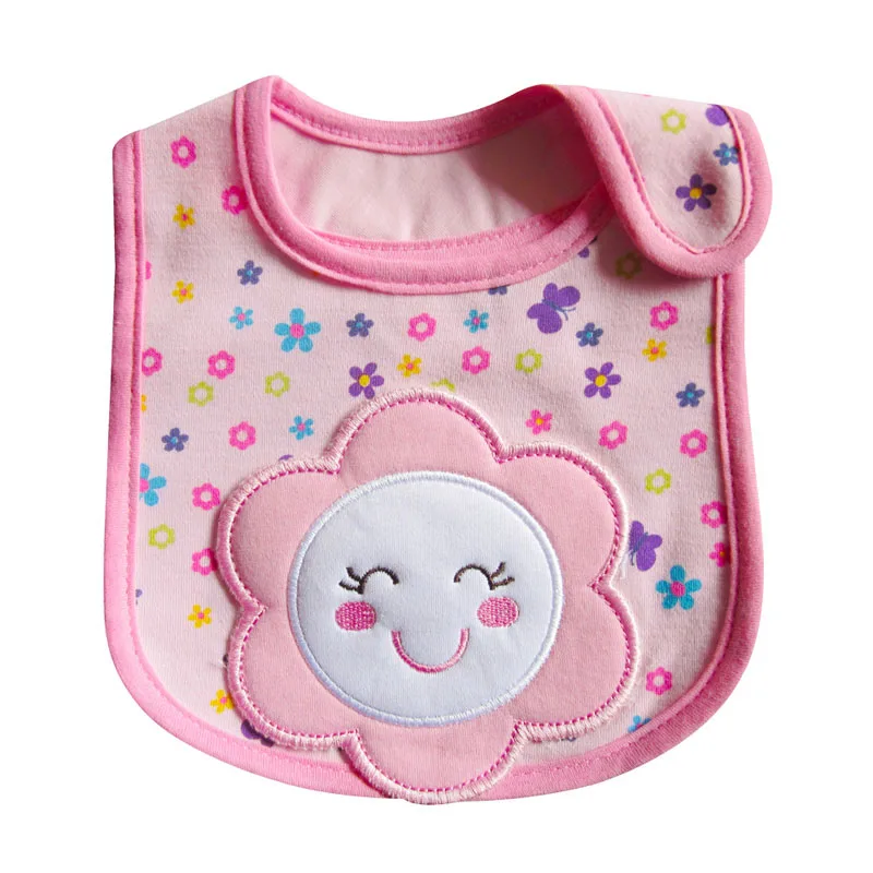 Детские хлопковые нагрудники Слюнявчики для новорожденных девочек и мальчиков