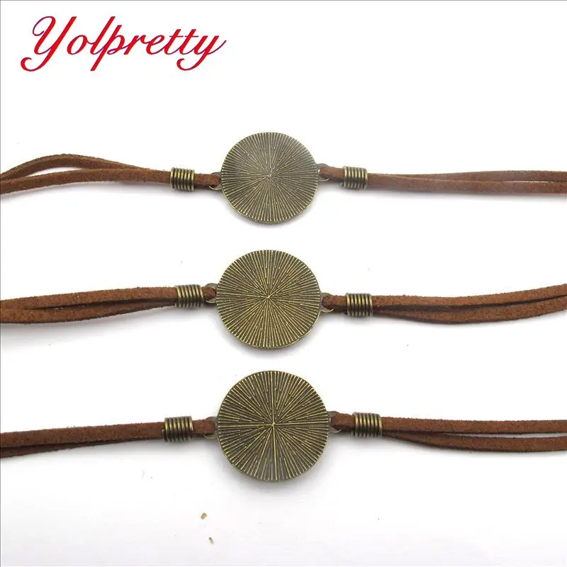 Yolprtty Прямая поставка 5 шт. 20*230 мм кожаные ювелирные изделия в стиле ретро основа