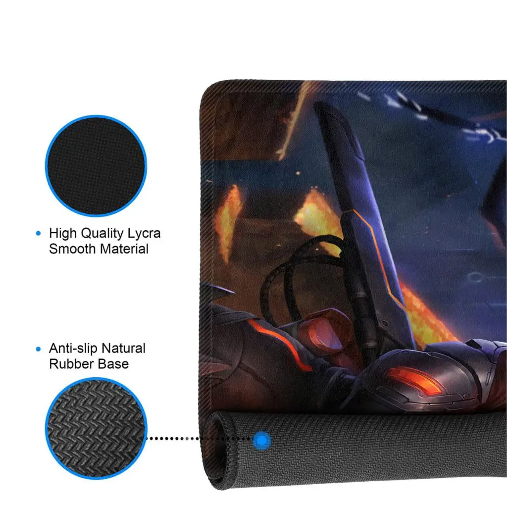 YIMAOC 30*70 см большой коврик для мыши геймер Коврик резиновый игровой Настольный с