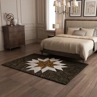 Handmade Luxury Cowhide Seamed Patchwork Rug , American Style Natural Cowskin Fur Carpet Living Room Decoration Rug
