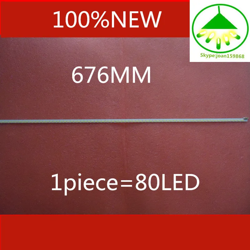 100%NEW  1 piece 55 LED strip LJ64-03479A SLED 2012SGS55 7030L 80 REV 1.0  1piece=80LED  676MM 2012SG555 Free shipping
