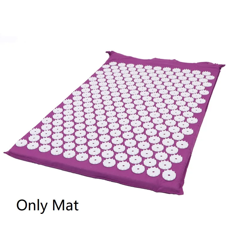 basic mat-purple Акупрессура коврик Mssage Набор ковриков и подушка набор для облегчения боли в спине/шее и расслабления мышц снимает стресс, Sciatic Pain - Цвет: basic mat-purple