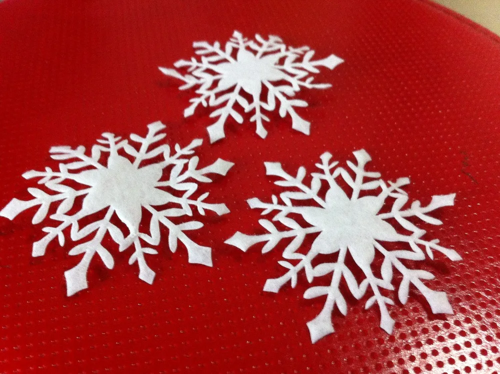 50PCS Christmas Ornament Snowflake 7CM Xmas Birthday Party Wedding Decoration Handmade Home Decor Colorful Glitter Accessory | Дом и сад