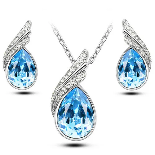 2018 Австрийские хрустальные комплекты ювелирных изделий для фотографий и