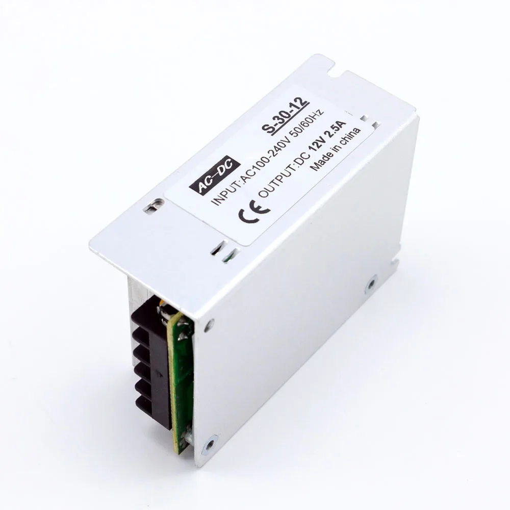 Светодиодный источник питания с алюминиевым корпусом Dc 12V 30W для светодиодной