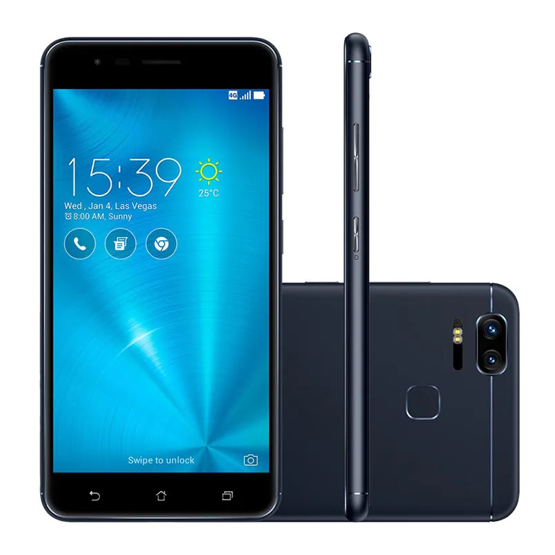 Мобильный телефон ASUS Zenfone 3 Zoom ZE553KL, 4 Гб ОЗУ, 5,5 дюймов AMOLED FHD, Snapdragon625, 5000 мА/ч, двойной 12 МП, камера с оптическим зумом, телефон