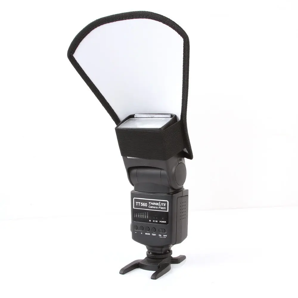 Рассеиватель для вспышки Speedlite серебристый/белый отражатель Olympus Canon Nikon Minolta Sony |