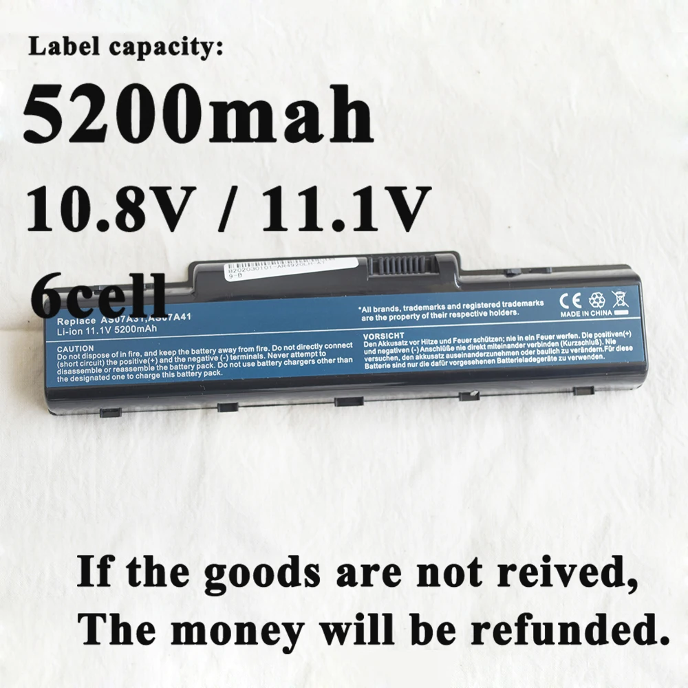 Новый аккумулятор для ноутбука Acer Aspire 4330 4332 4336 4520G 4535 4535G 4710Z 4715Z 4720Z 4720G 5738ZG AS5740 2930