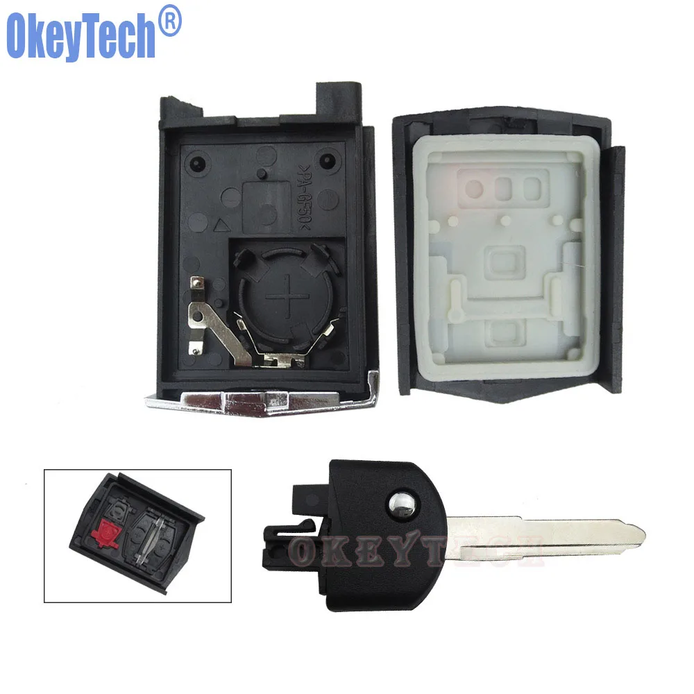 OkeyTech 4 кнопочный складной откидной пульт дистанционного управления чехол для