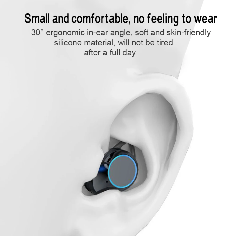 SIFREE G02 TWS Bluetooth 5,0 9D стерео беспроводные наушники IPX7 водонепроницаемый 3300 мАч светодиодный умный внешний аккумулятор держатель для телефона