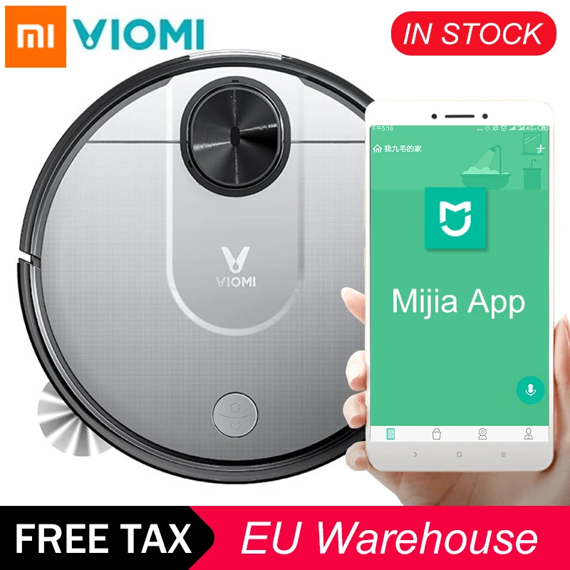 Оригинальный Xiaomi Viomi Pro V2 робот вакуумный ЖК дисплей Авто для уборки пыли