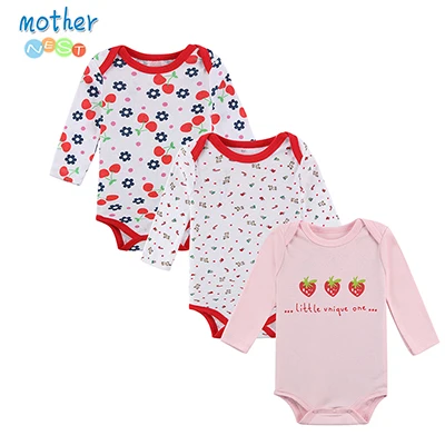 XTCP16306P Mother Nest/ Модный комбинезон для девочки, 3 шт./партия, одежда для малышей с принтом собаки, детская одежда, хлопоковый для новорожденных малышей, Комбинезоны - Цвет: XTCP16306P