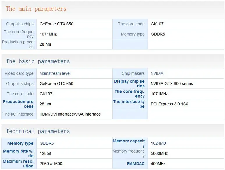 Б/у, оригинальная Видеокарта ASUS GTX 650 GPU 1 ГБ GDDR5 128 бит VGA карта для nVIDIA PC gaming прочнее, чем GT630, GT730