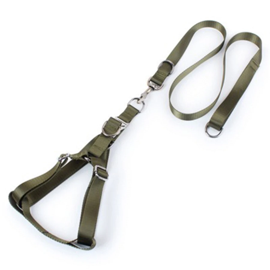 Хлопковый поводок для собаки большой Training жилет черный Регулируемый мягкий