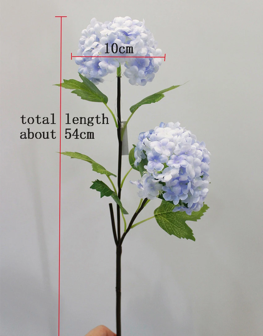 Лидер продаж 3 головки осенняя искусственная Гортензия цветы композиция
