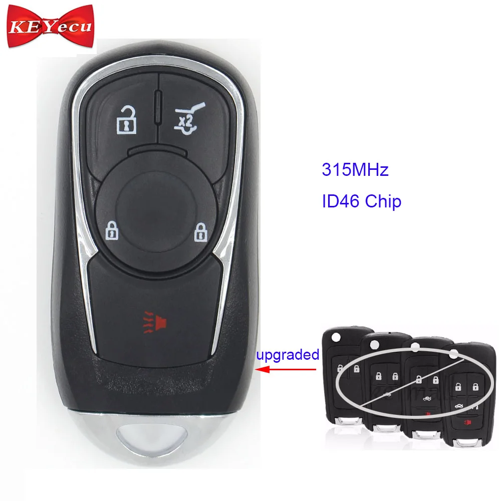 KEYECU для Chevrolet Buick Opel Модернизированный смарт ключ без ключа Go дистанционный
