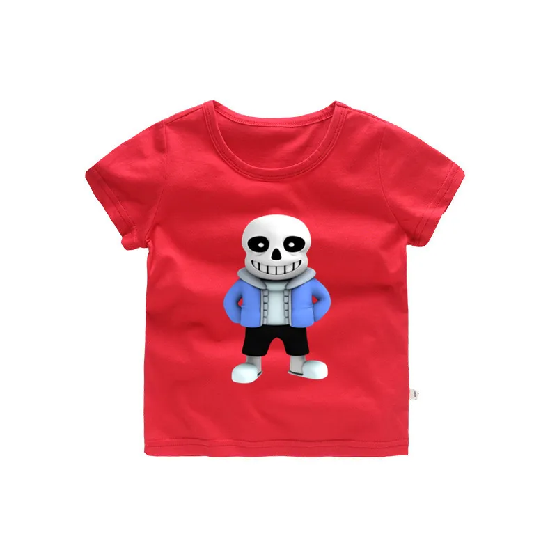 От 2 до 12 лет дети Undertale футболка для маленьких девочек Летнее платье с героями