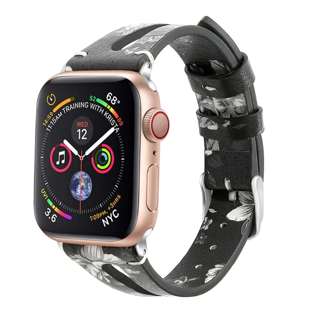 Кожаный ремешок для iWatch Series 4 3 2 браслет Apple Watch кожаный 38 мм 42 из натуральной кожи