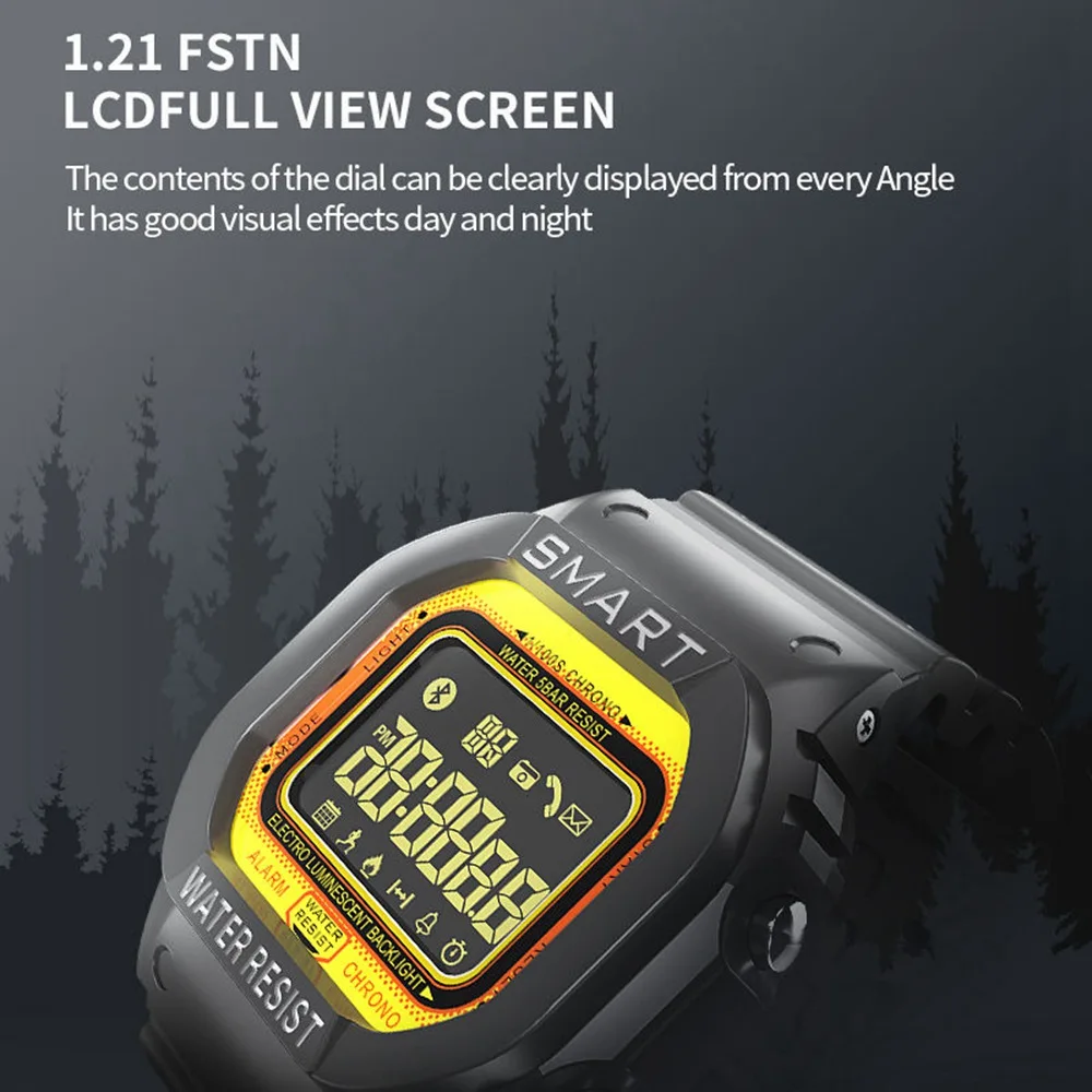 Robotsky EX16T умные часы для мужчин 5ATM водонепроницаемые 18 месяцев ожидания Bluetooth Smartwatch дистанционное управление спортивные шагомер часы
