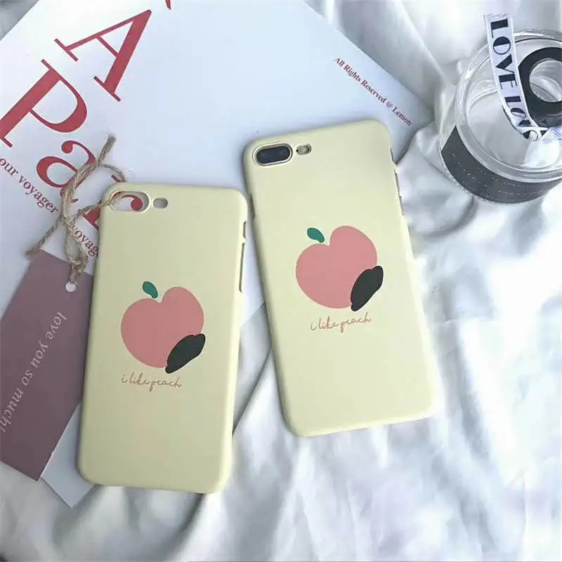 Ins чистая красная с жестким корпусом для Iphone 66S 6P 78 78plus X Женская свежая