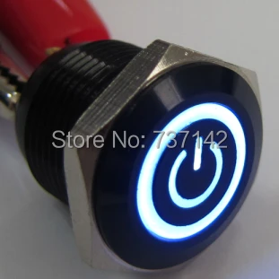 

ELEWIND 16 мм с подсветкой символ мощности нажимной переключатель (PM161F-10ET/J/B/12 V/A)