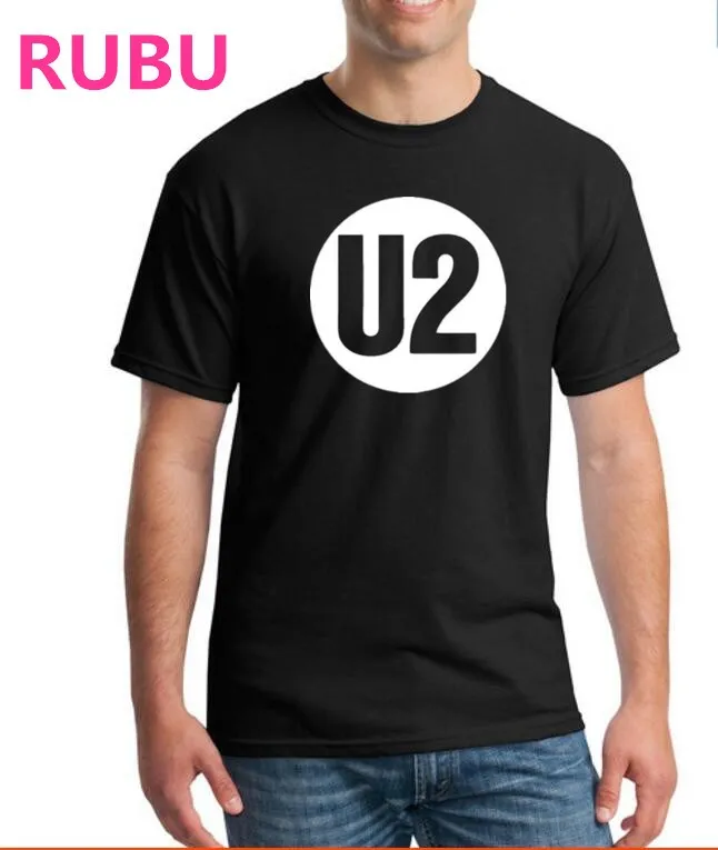 2017 rubu U2 impresso Футболка фитнес Для мужчин и футболка топы хлопок Шор одежда 2815|men t