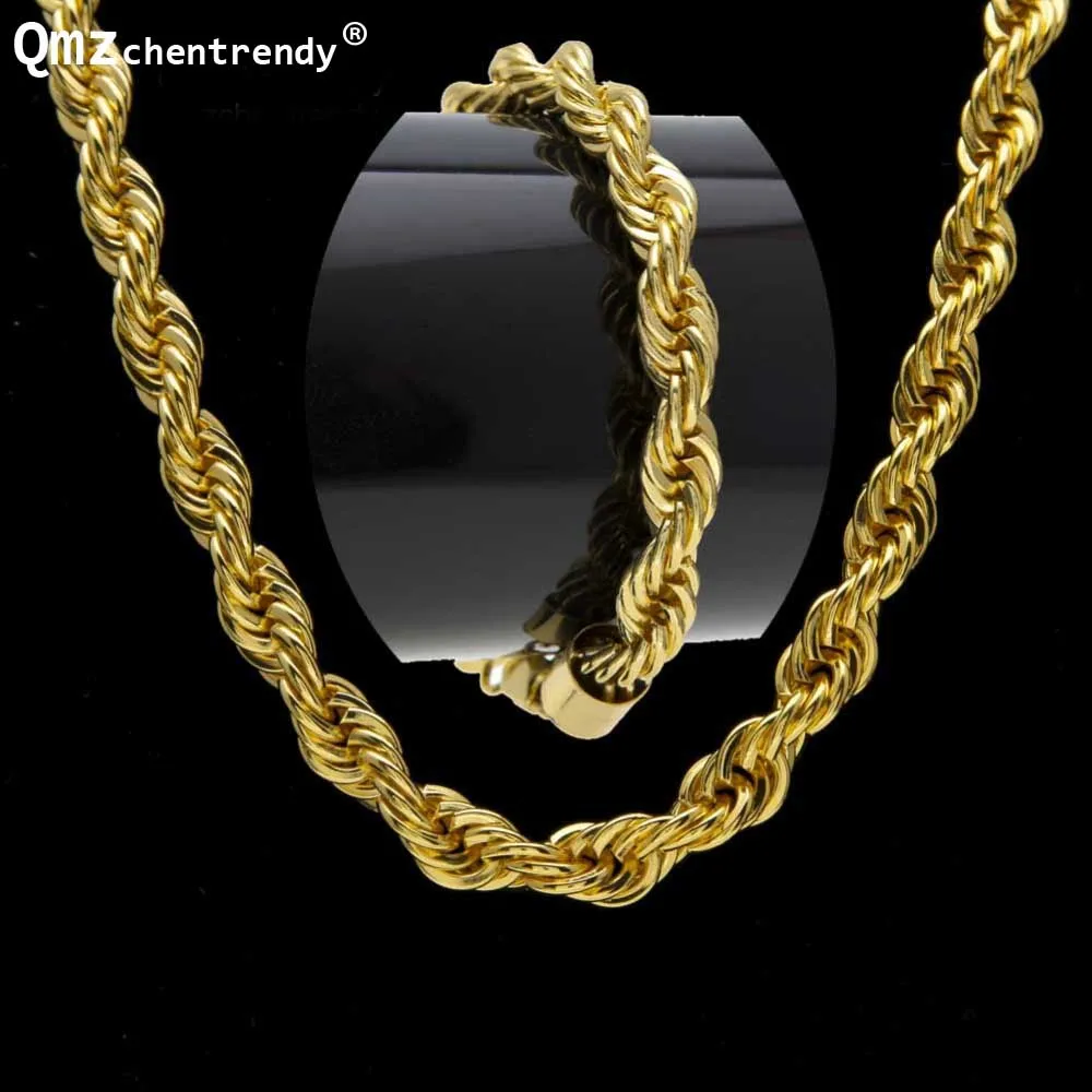 Женский и мужской комплект из цепочки браслета в стиле хип хоп|sets for men|necklace