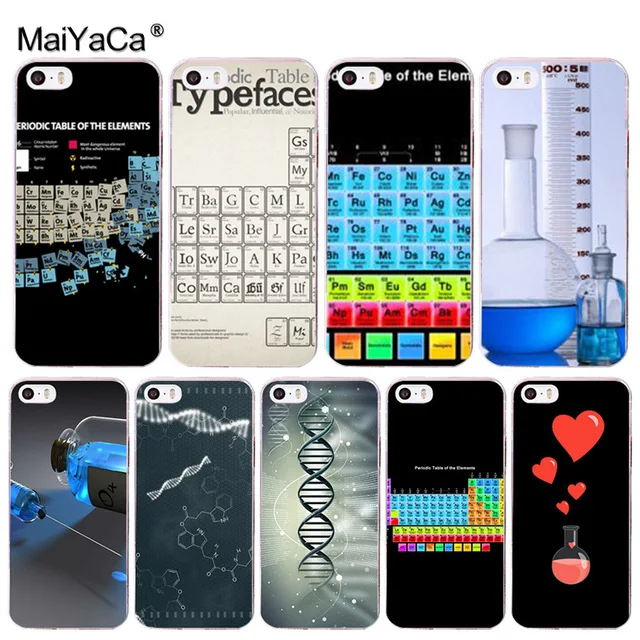 MaiYaCa химический стол для iPhone 4S SE 5C 5S 5 6 6S 7 8 Plus X XR XS MAX чехлы телефонов прозрачные