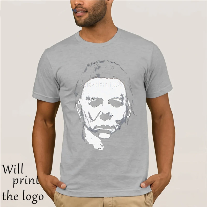 Рок REBEL Хэллоуин Майкл Майерс портрет T-SHIRT.webp | Мужская одежда