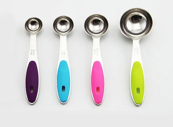 4 Piece Measuring spoon &amp 304 stailness steel solf handle wholesale |