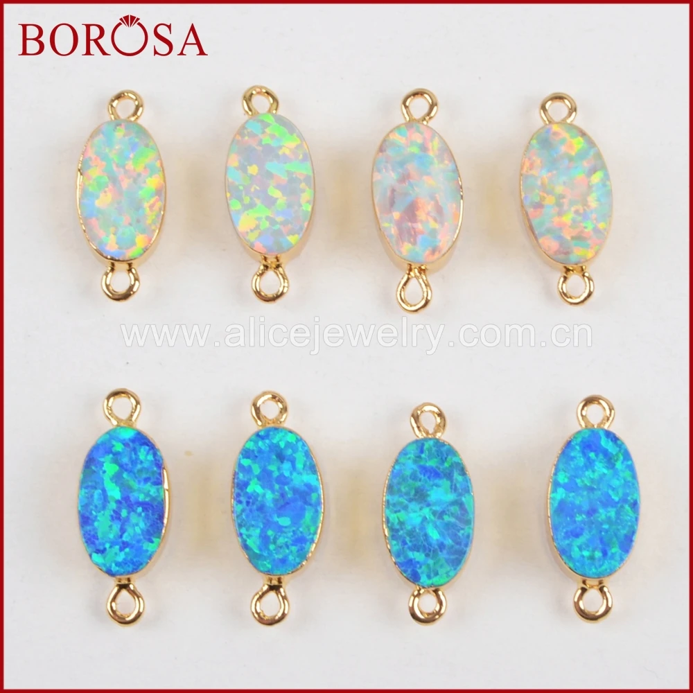 BOROSA 10 шт. Новое поступление овальные золотые белые и синие японские драгоценные