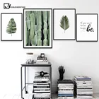 Nordic Style Leaves Cactus Poster Canvas Prints Motivational Poster Quotes Wall Art Painting Picture for Living Room Decoration