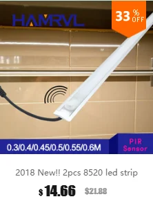 HAMRVL Мини 3 W/6 W Led акриловая настенная лампа AC85-265V 14/22/29/40 см Длинные теплые белые постельные принадлежности комнаты, гостиной, Крытый настенный светильник для дома